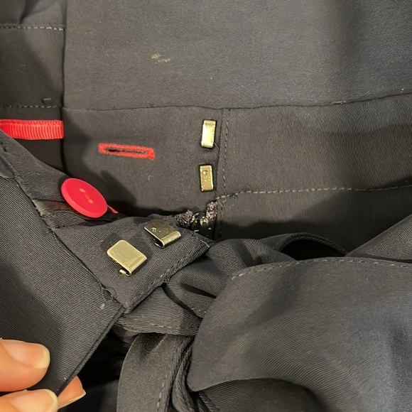 Biden Melina Paperbag Trouser Pants Navy Size 6P EUC - Picture 7 of 15